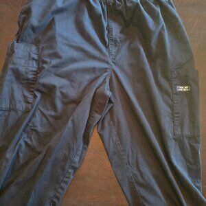 Cherokee Unisex Scrub Pants, Size Large, Black, RN93643